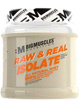 Bigmuscles Nutrition Raw & Real Isolate Whey Protein (Unflavoured 480 gm)